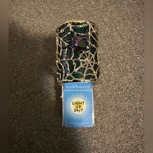 Bath & Body Works Gemstone Spider Web Wallflower Plug In 2022 Halloween NEW